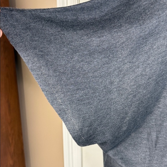 LOFT Sweater Womens M/L Charcoal Gray Open Front Batwing Shrug - Picture 5 of 11